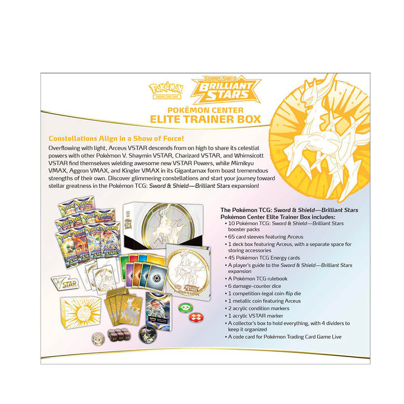 Pokemon Elite Trainer Box Sword & Shield : Brilliant Stars Twenty Sided Pokemon Elite Trainer Box Sword & Shield : Brilliant Stars Twenty Sided