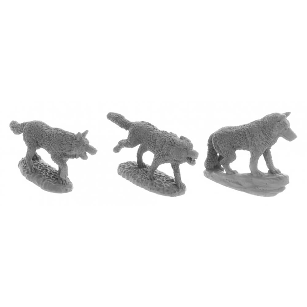 Mini - Reaper Bones USA 07038 Wolf Pack (3ct) — Twenty Sided