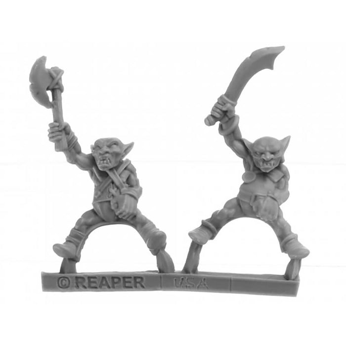 Mini - Reaper Bones USA 07041 Goblin Wolfriders (2ct)