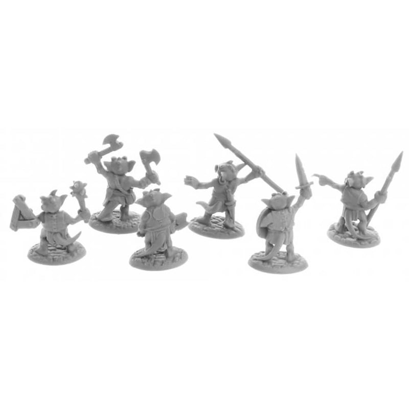 Mini - Reaper Bones USA 07052 Ratpelt Kobold Mooks (6ct)