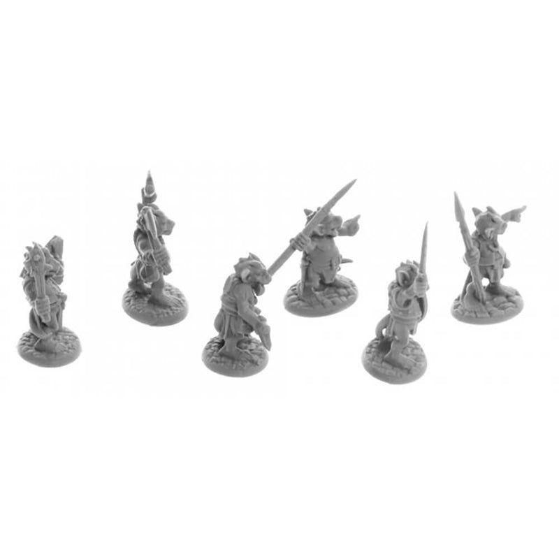 Reaper Miniatures 6 X RATPELT Kobold MOOKS Bones - Figurines Dungeon Dwellers Pour Jeux De Rôle Tabletop Figurines Plastique Bones USA Reaper Miniatures 6 X RATPELT Kobold MOOKS Bones - Figurines Dungeon Dwellers Pour Jeux De Rôle Tabletop Figurines Plastique Bones USA