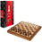 Chess Set (11.5in) Folding Natural Wood
