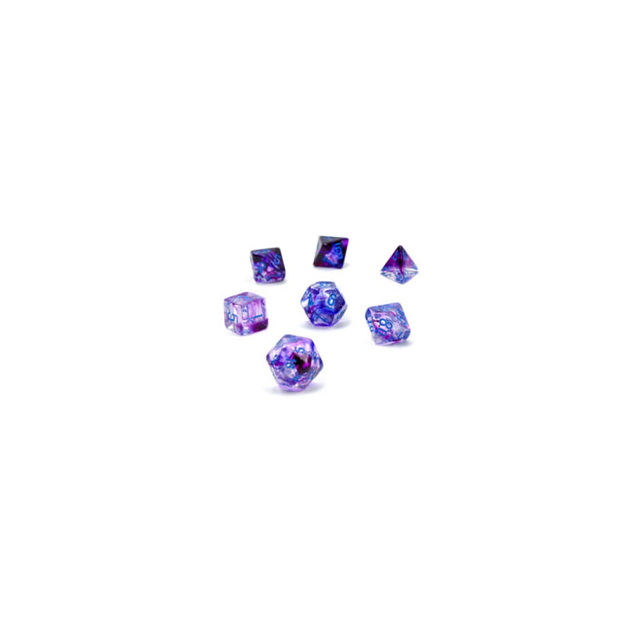 Dice 7-set Mini Nebula (10mm) 20557 Nocturnal / Blue