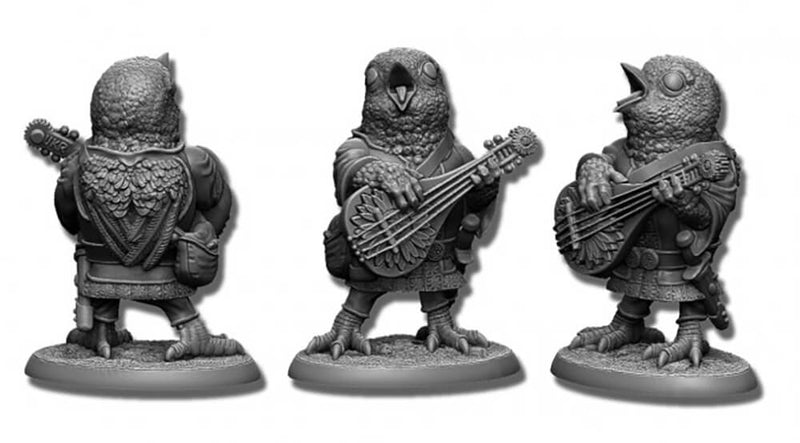 Mini - Reaper Bones USA 30167 Kobzar Soloveiko Nightengale (Birdfolk)