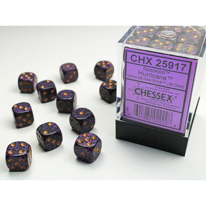 Dice Set 36d6 Speckled (12mm) 25917 Hurricane