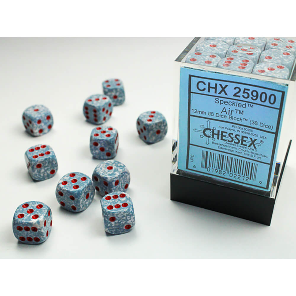 Dice Set 36d6 Speckled (12mm) 25900 Air