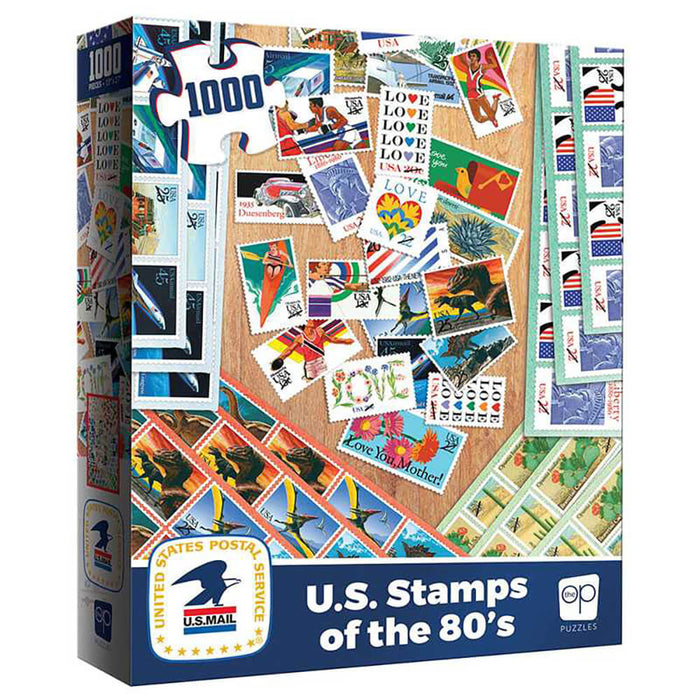 Puzzle (1000pc) U.S. Stamps of the 80's