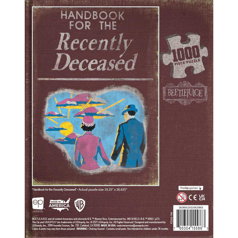 Puzzle (1000pc) Beetlejuice : Handbook for the Recently Deceased