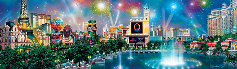 Puzzle (750pc) Panoramics : Las Vegas Twilight