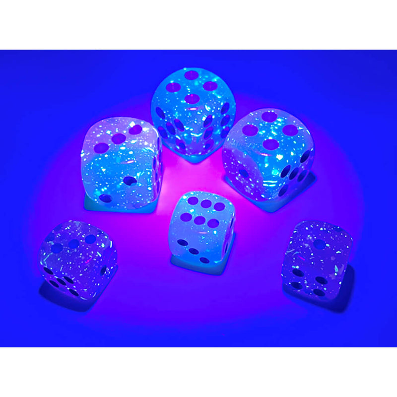 Dice Set 36d6 Gemini Luminary (12mm) 26864 Gel Green Pink / Blue