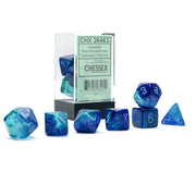 Dice 7-Set Gemini Translucent Luminary (16mm) 26463 Blue Blue / Light Blue
