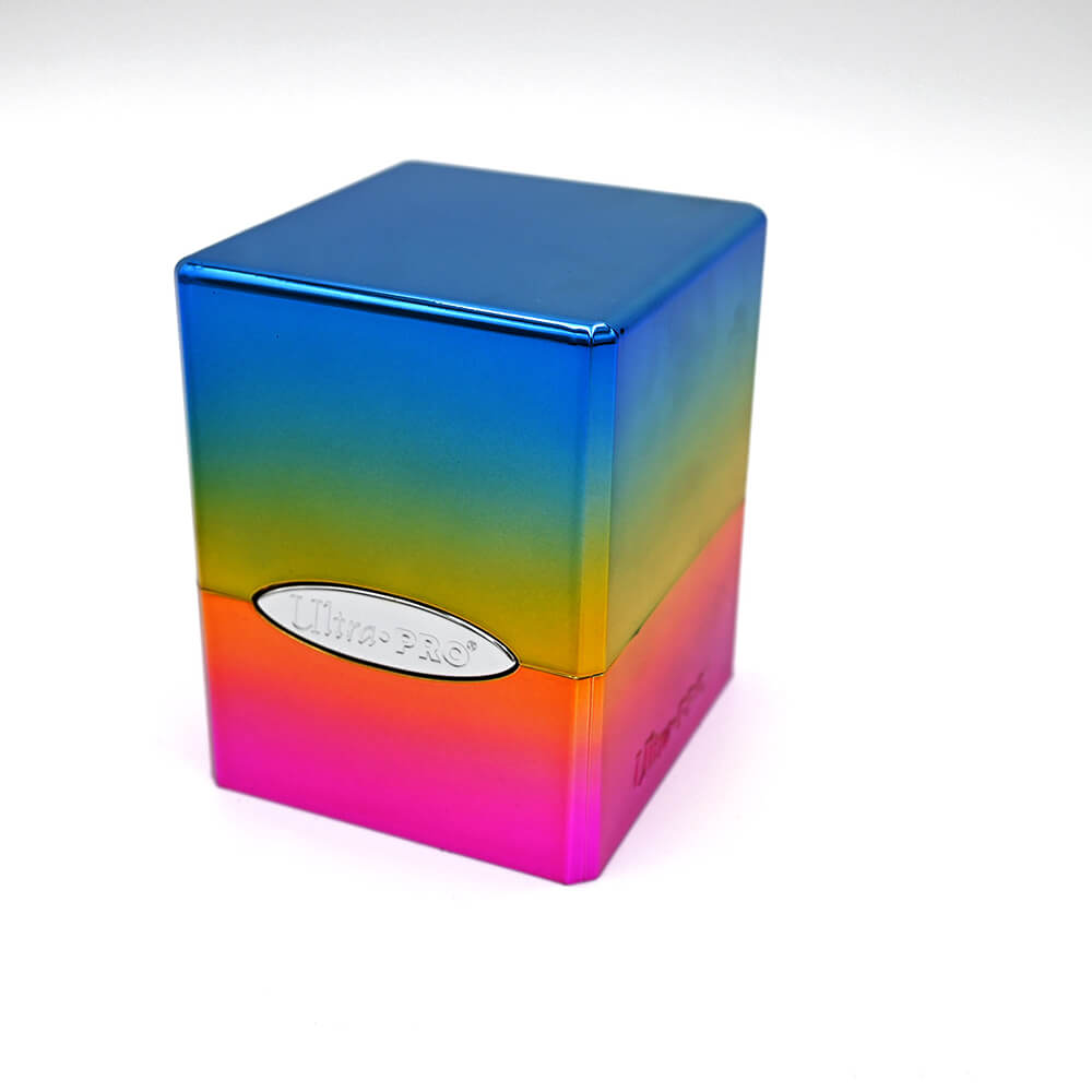 Deck Box - UP Satin (100ct) Metallic Cube : Rainbow