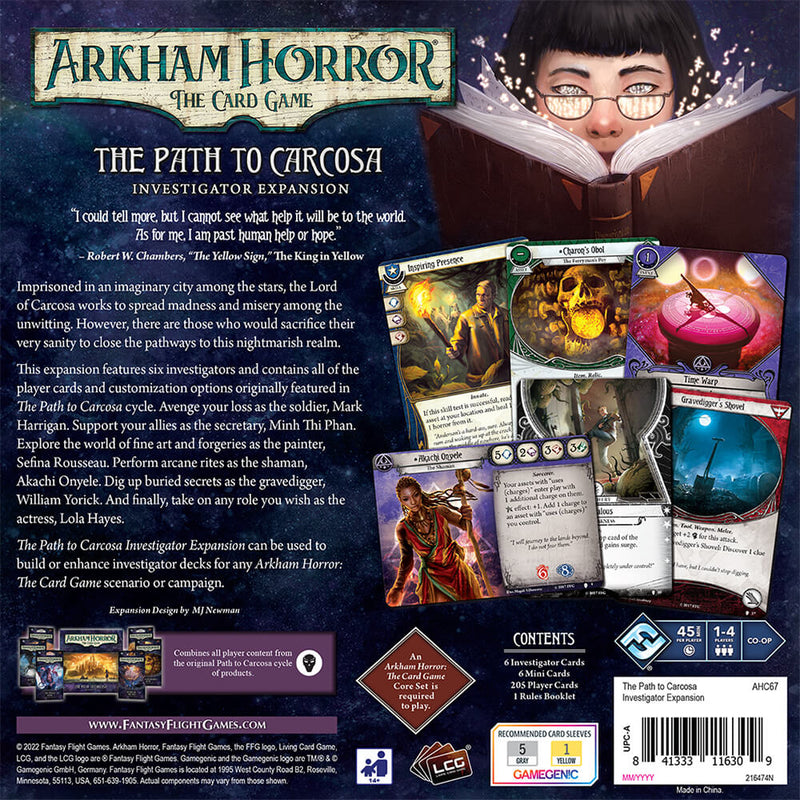 Arkham Horror LCG Expansion Investigator : Path to Carcosa