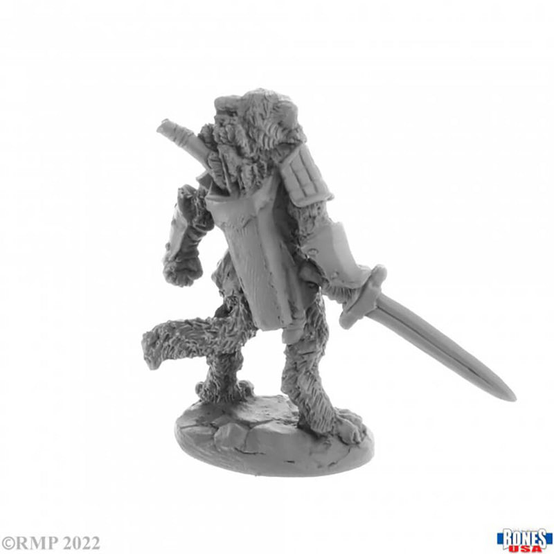 Mini - Reaper Bones USA 30058 Catfolk Fighter Mal