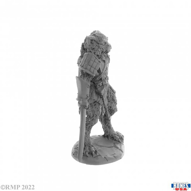 Mini - Reaper Bones USA 30058 Catfolk Fighter Mal