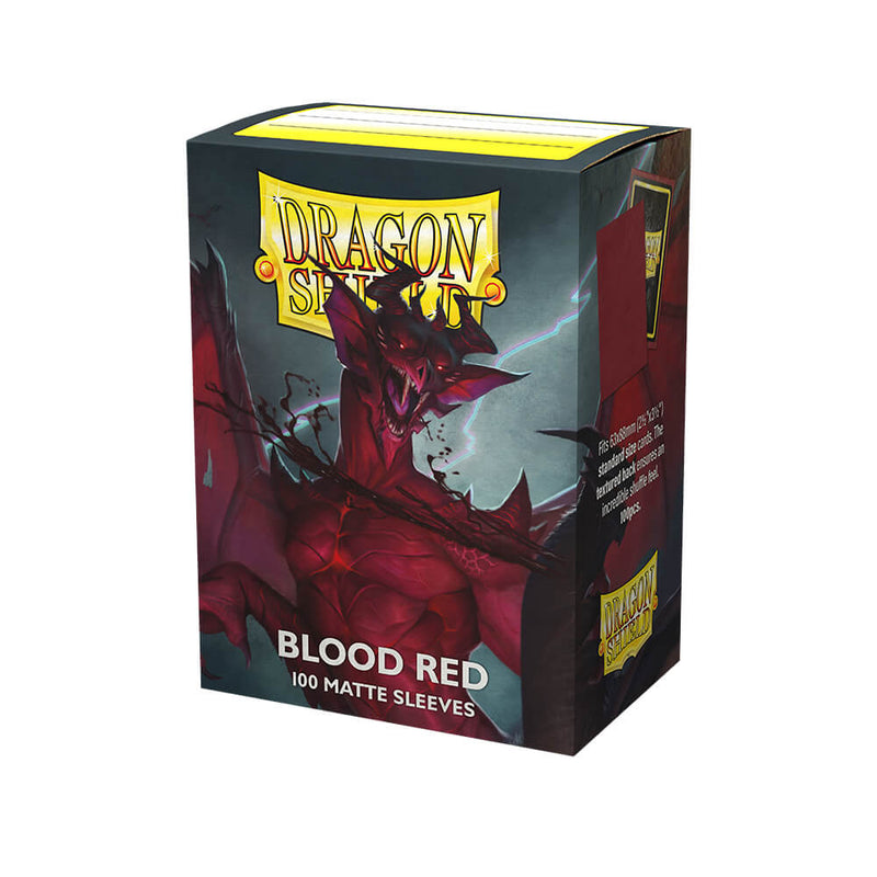 Sleeves Dragon Shield (100ct) Matte : Blood Red
