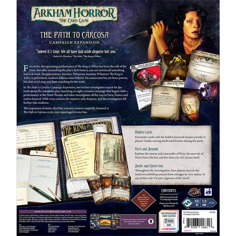 Arkham Horror LCG Expansion Campaign : The Path to Carcosa