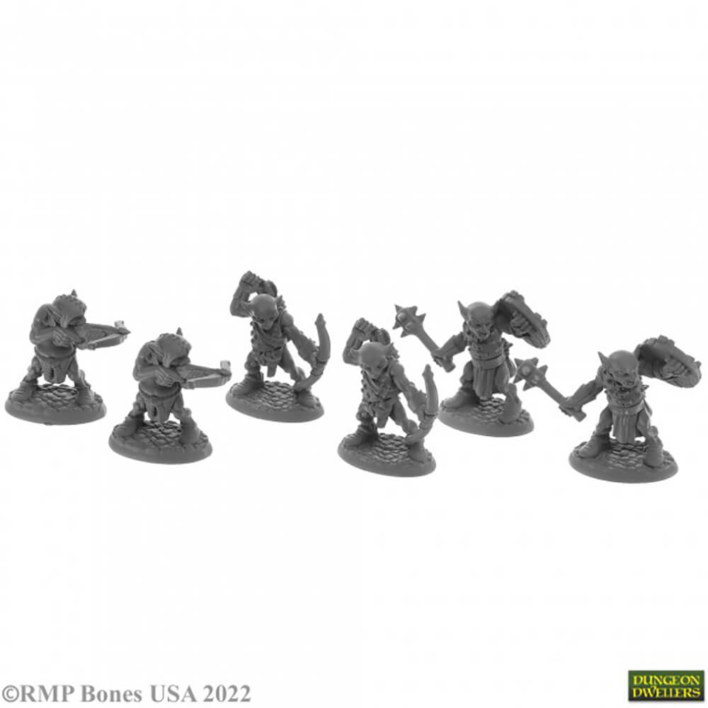 Mini - Reaper Bones USA 07042 Goblin Pillagers (6ct) — Twenty Sided™