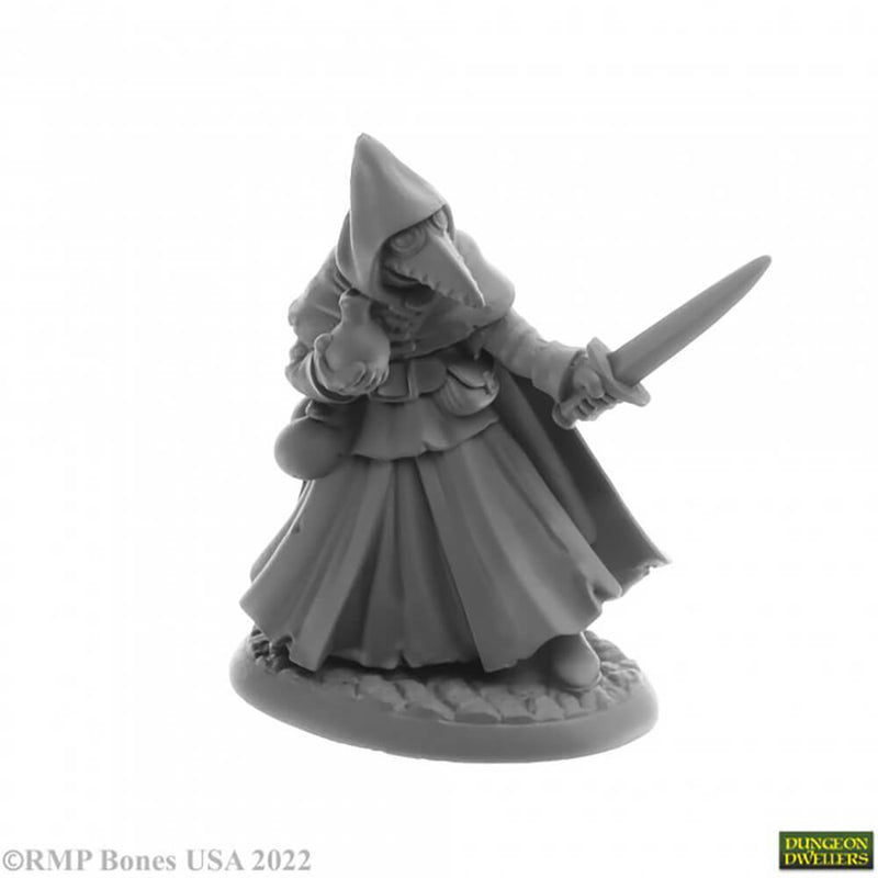 Mini - Reaper Bones USA 07024 Brother Lazarus Plague Doctor