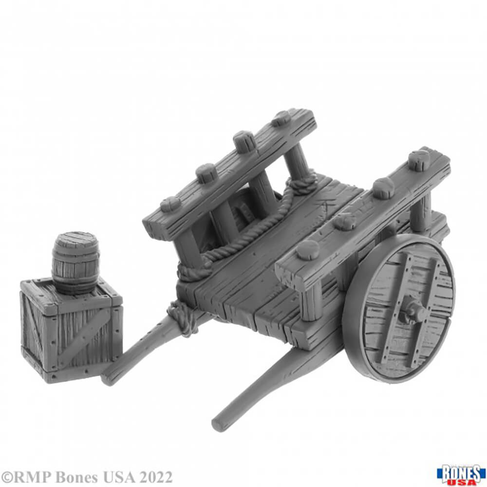 Mini - Reaper Bones USA 30056 Cart with Crate & Barrel — Twenty Sided™