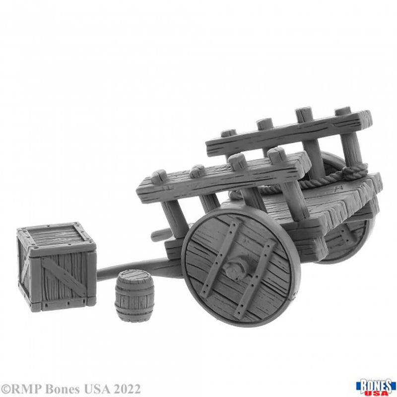 Mini - Reaper Bones USA 30056 Cart with Crate & Barrel