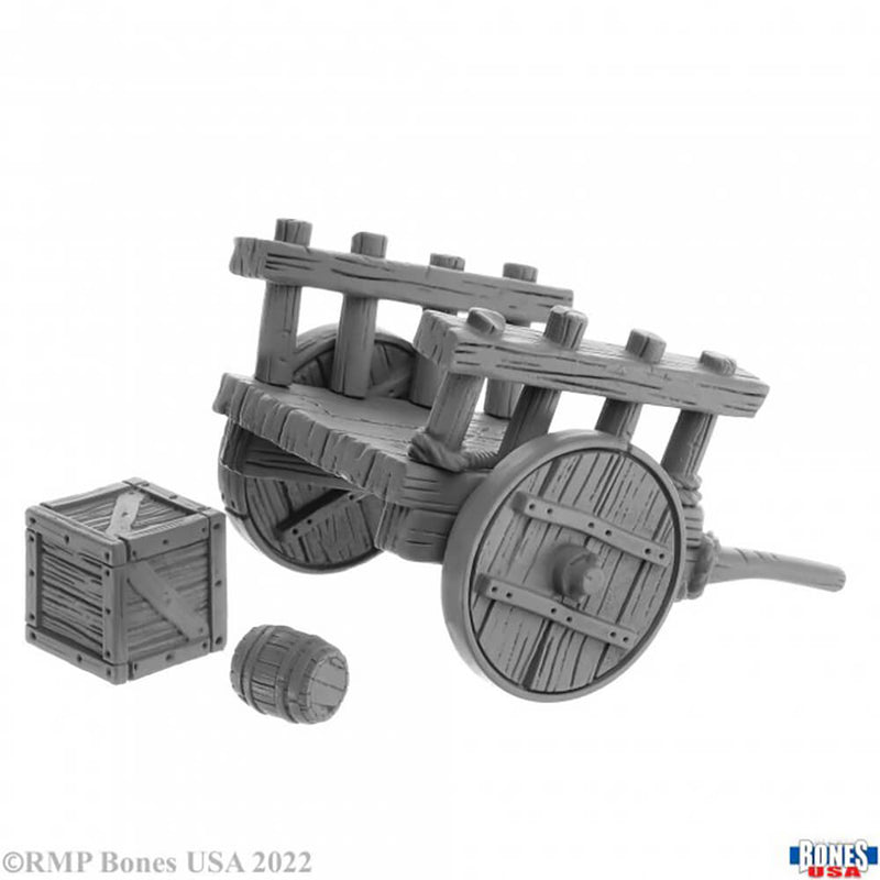 Mini - Reaper Bones USA 30056 Cart with Crate & Barrel