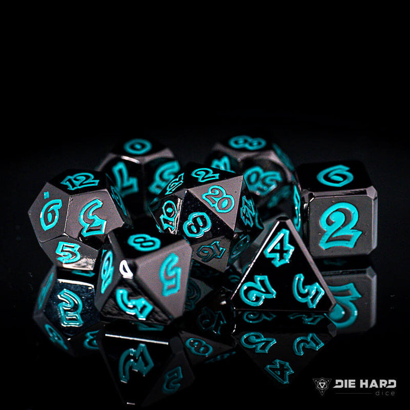 Dice 7-set Metal Lumina (16mm) Forbidden Lagoon