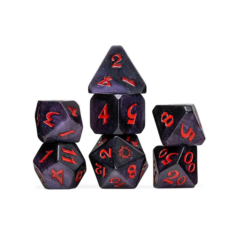 Dice Set + Bag Mighty Nein : Mollymauk Tealeaf