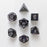 Dice 7-set Galaxy (16mm) Abyss / Silver