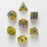 Dice 7-set Galaxy (16mm) Starlight / Green