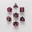 Dice 7-set Galaxy (16mm) Black Purple / Gold