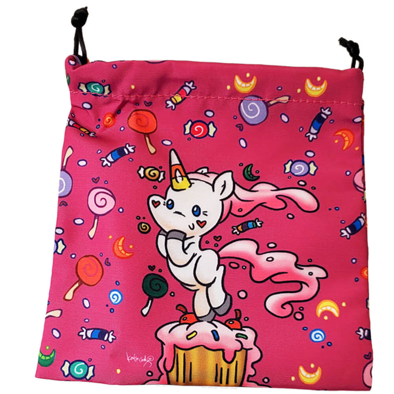 Dice Bag Satin Lined (7x7in) Munchkin Unicorns