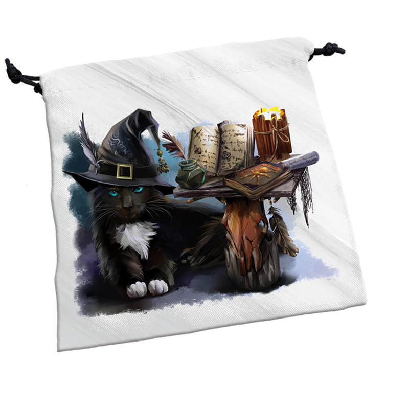 Dice Bag (7x7in) Satin Lined : Kitten Caster