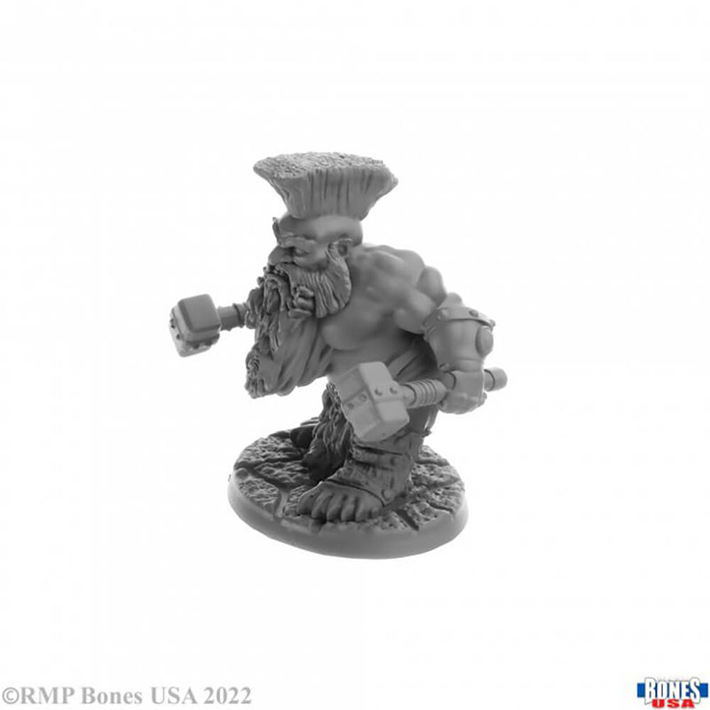 Mini - Reaper Bones USA 30089 Dorn Ironspike Dwarf Warrior