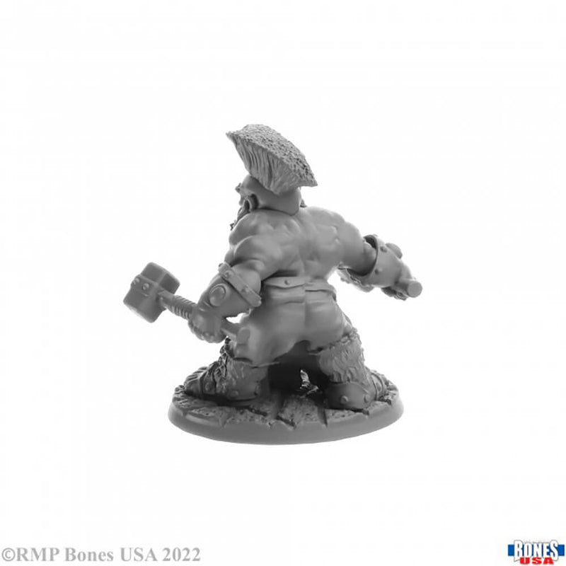 Mini - Reaper Bones USA 30089 Dorn Ironspike Dwarf Warrior