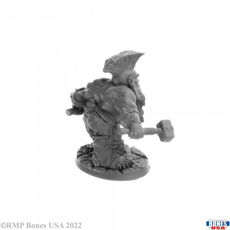 Mini - Reaper Bones USA 30089 Dorn Ironspike Dwarf Warrior
