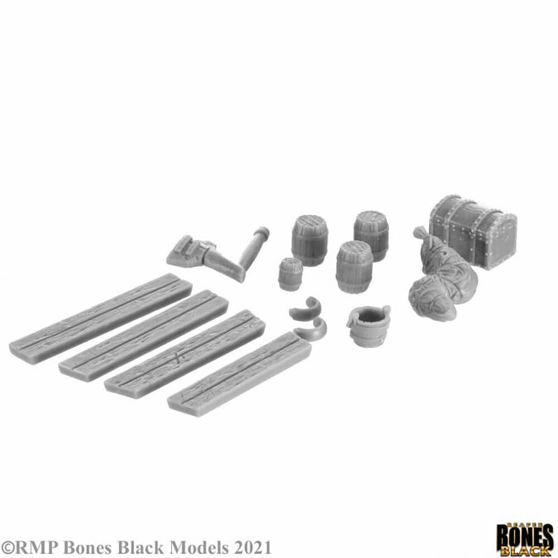 Mini - Reaper Bones Black Deluxe Box Set 44153 Pirate City of Brinewind (20ct)