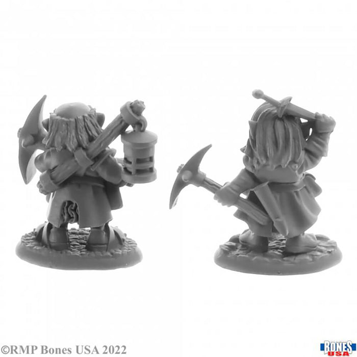 Mini - Reaper Bones USA 30062 Deep Gnome Heroes (2ct)