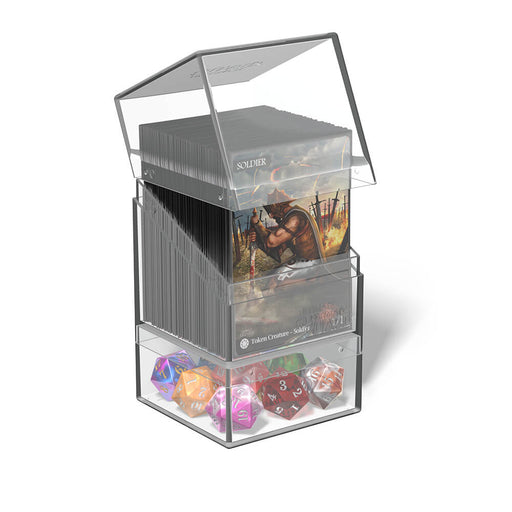 Deck Box Ultimate Guard Boulder & Tray (100ct) Clear