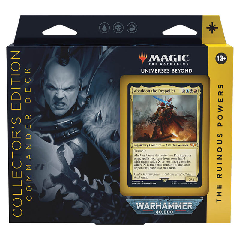MTG Commander Universes Beyond Warhammer 40,000 Collector's Edition : The Ruinous Powers (UBR)