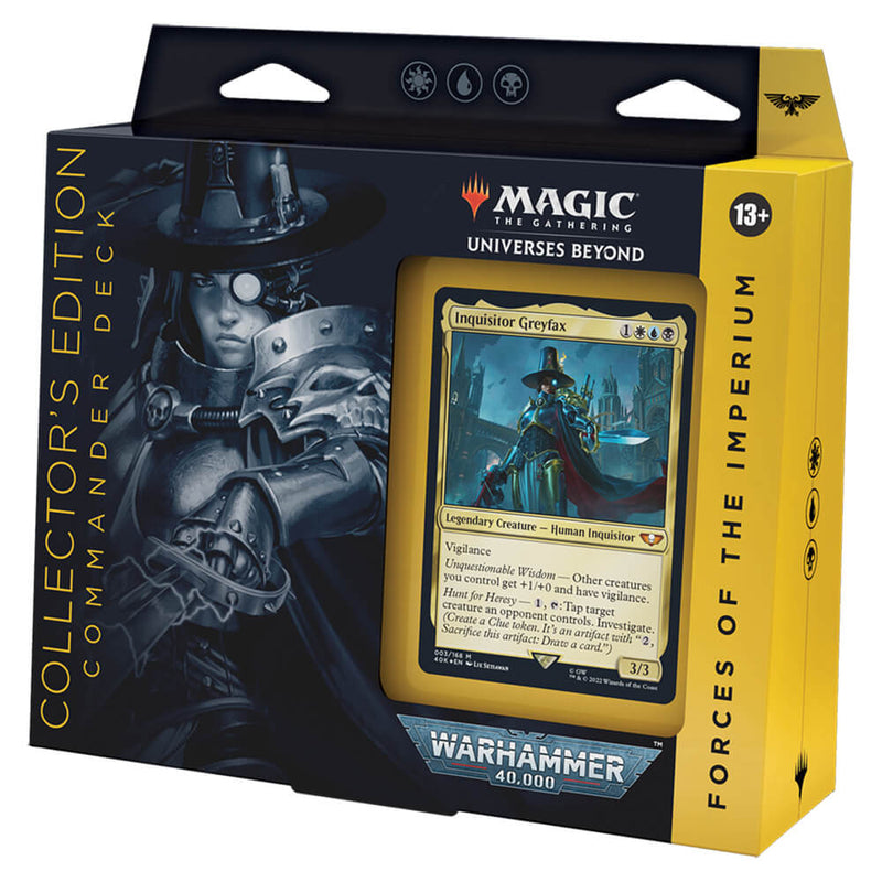 MTG Commander Universes Beyond: Warhammer 40,000 Collector's Edition : Forces of the Imperium (WUB)