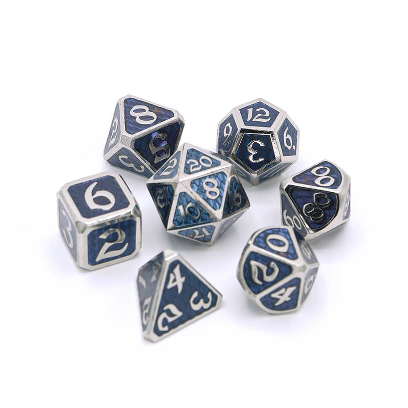 Dice 7-set Metal Drakona (16mm) Khaos Nyx