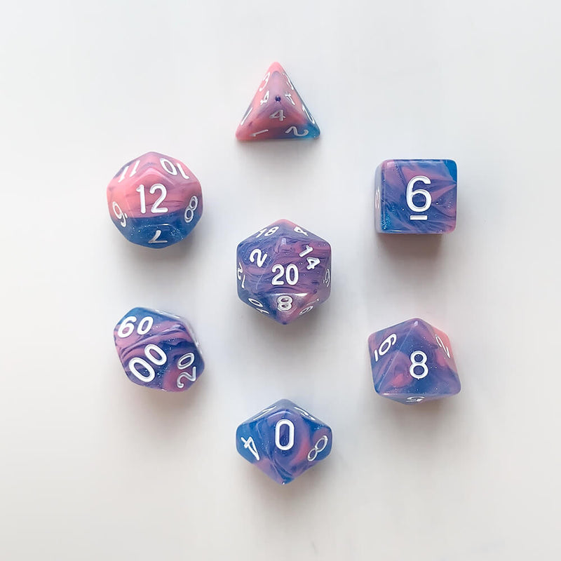 Dice 7-set Beach (16mm) Miami Vice / White
