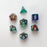 Dice 7-set Forest (16mm) Colorful Wind / White