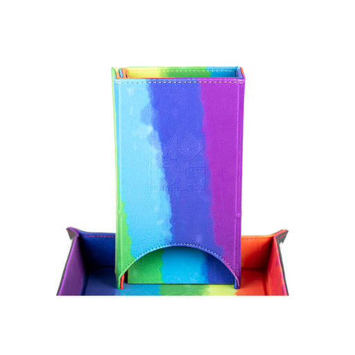 Dice Tower Velvet Rainbow