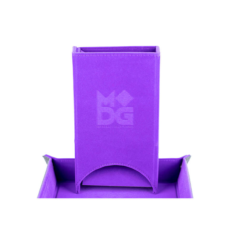 Dice Tower Velvet Purple