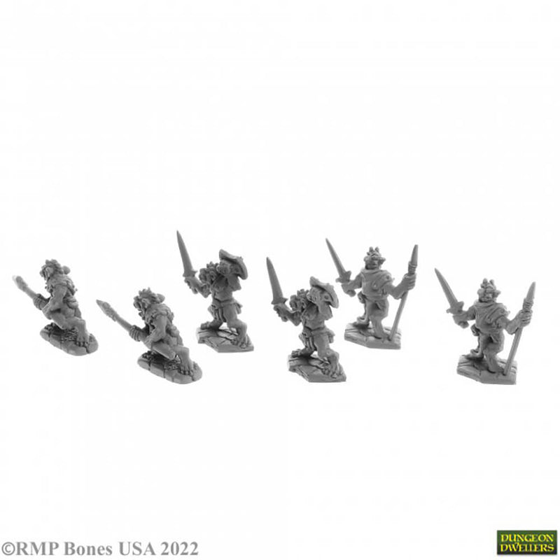 Mini - Reaper Bones USA 07057 Bloodscale Kobolds (6ct)
