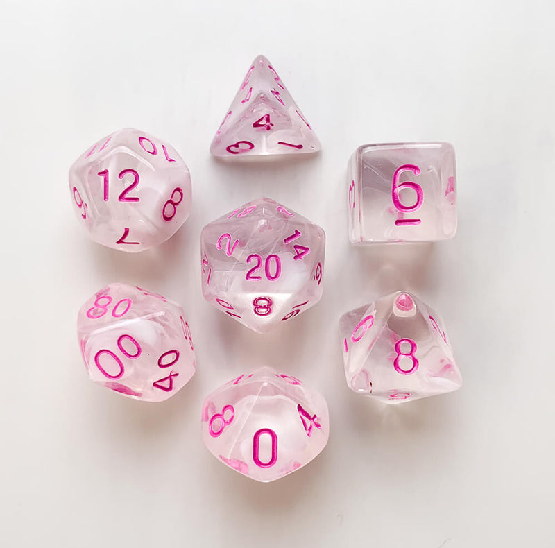 Dice 7-set Forest (16mm) Cloudy Passion / Pink