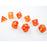 Dice 7-set Lab Borealis (16mm) 30052 Blood Orange / White