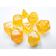 Dice 7-set Lab Borealis (16mm) 30053 Canary / White